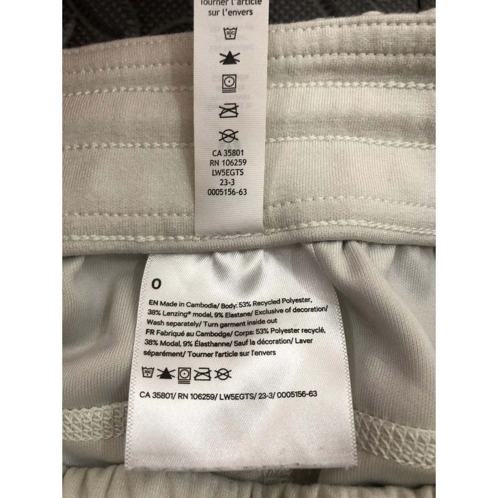 Lululemon Softstreme High-Rise Pant Women 0 Light Ivory Bone Wide Leg LW5EGTS